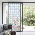 thumbnail image 3 of Blue Easter Window Privacy Film, Spring Easter Bunny Eggs Floral Buffalo Plaid Static Cling UV Sun Blocking Tint Film Heat Control Windows Films for Bedroom Bathroom, Window Stickers 35.4"x78.7", 3 of 7