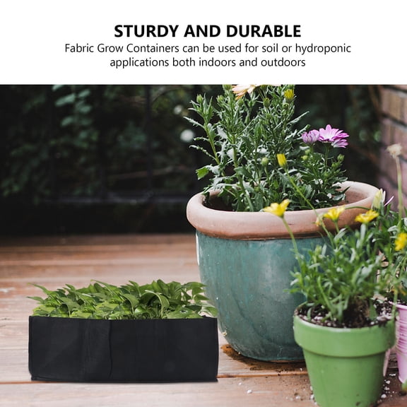 Tineasur 2-Pack Nonwoven Fabric Grow Bags for Gardening, Home and Balcony Vegetable Planting, and Breathable