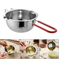 thumbnail image 4 of kurtrusly Stainless Steel Chocolate Melting Pot Candle Handle Red Melting Wax Pot, 4 of 6