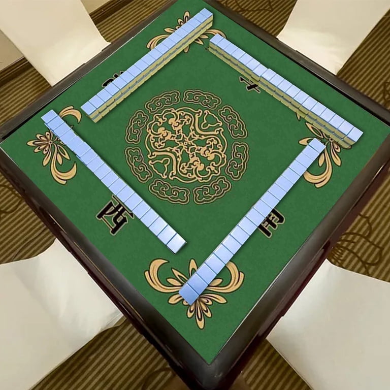 GUSTARIA Tapete de Mahjong, Tapete de Mesa de Mahjong con Estampados y