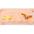 thumbnail image 5 of WOYY Toddler Girls Cotton Sweatshirt Cute Chicken Print Casual Crewneck Pullover, Orange, 5 of 5