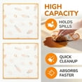 thumbnail image 4 of Unique Bargains 6 Pack Reusable Cute Pattern Quick Dry Dish Cloths Orange/Blue 12"x12", 4 of 8