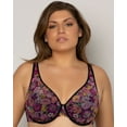 thumbnail image 6 of Sheer Mesh Plunge T-Shirt Bra - Retro Roses, 6 of 8