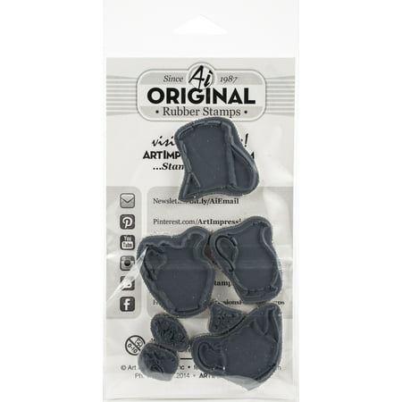 UPC: 0750810795725 | Art Impressions Watercolor Cling Rubber Stamps-Decorative Jar