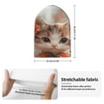 thumbnail image 2 of Susaid Adorable Kitten In Kimono Print Winter Beanie for Men Women, Lined Beanie Soft Warm Knit Hat Ski Cuffed Cap, 2 of 6
