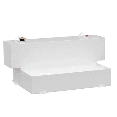 UWS Hammerhead Transfer Tank 100-Gal L-Shape Steel Lockable, White