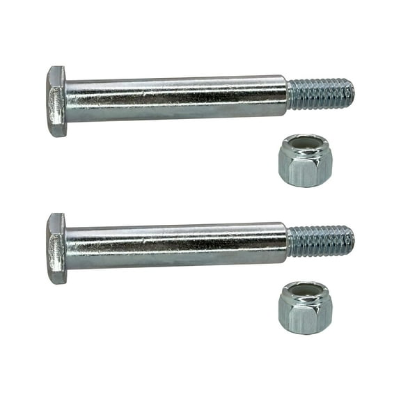 Deck Wheel Bolts with Lock Nuts Replacement for Cub Cadet, Husqvarna - 137644, 738-3056, 193406, 73930600 (2 Pack)