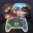 thumbnail image 4 of Controlador inalámbrico transparente Función de programación Gamepad Joystick para PS4 PC, 4 of 9