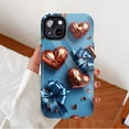 thumbnail image 2 of Valentine's Day Heart Luxury Metallic iPhone Case Compatible with iPhone 11/12/13/14/15/16 (Pro Max/Plus) for Lovers, 2 of 9