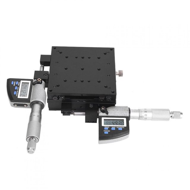 Cergrey Plate-forme Micrométrique Phase de Translation Linéaire Résistante à l'Usure, Mesure de Précision d'Équipement d'Inspection pour Machines de Production Laboratoire Optique