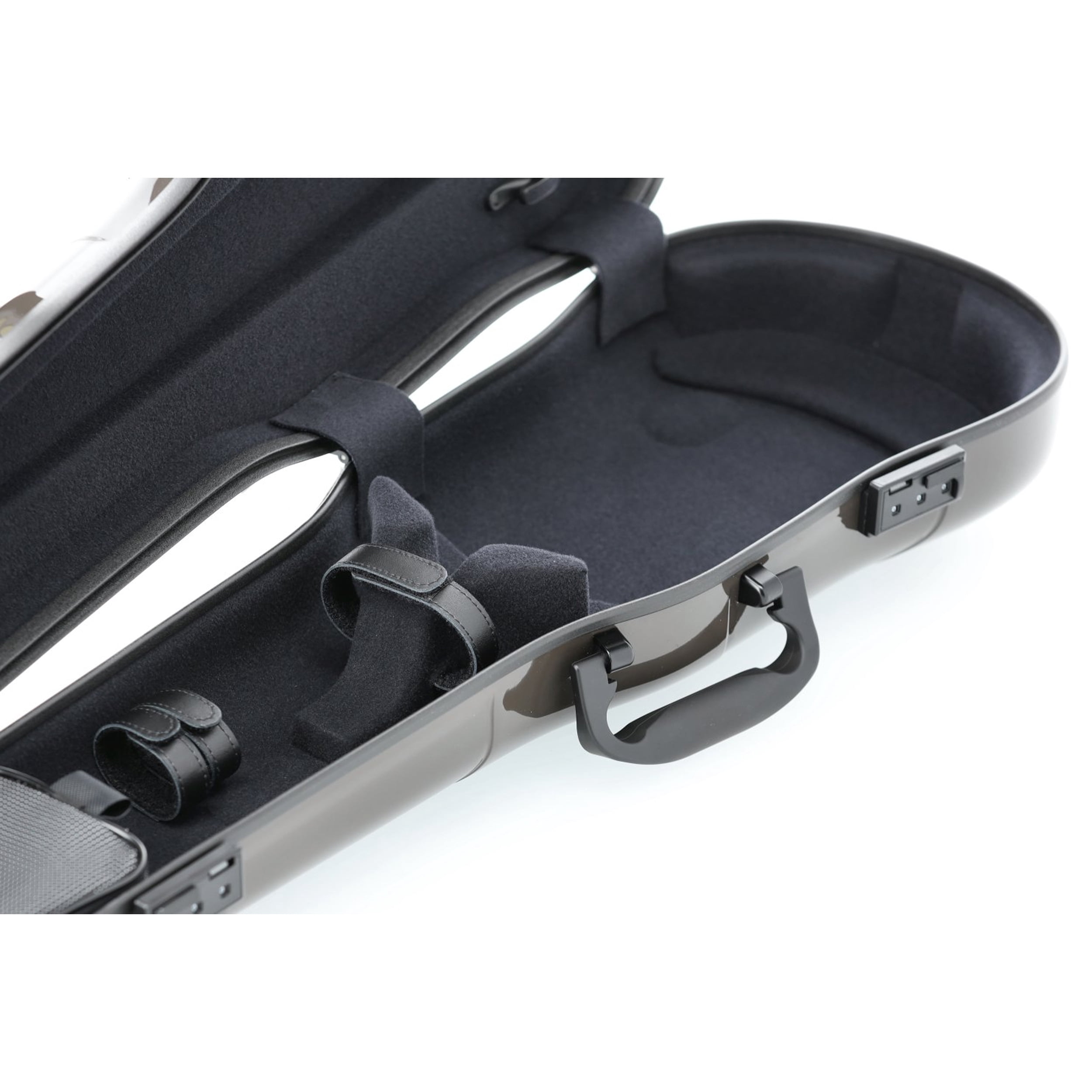 GEWA Violin Case, Air 1.7, Shaped, 4/4, Brown/Black, High Gloss, w/Subway Handle