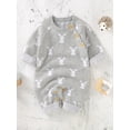 thumbnail image 4 of Aunavey Baby Girl Boy Sweater Toddler Long Sleeve Rabbit Jumpsuits Kid's Knitted Bunny Romper for Easter Outfit, 4 of 6
