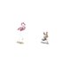 thumbnail image 5 of Estatua De Flamenco Payaso De Resina, Escultura De Arte Moderno, Figura Decorativa Con Soporte De Metal Para Jardín, Patio, Mesa, Centro De Mesa O Comedor., 5 of 8
