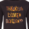 thumbnail image 4 of Inktastic Thankful Loved Blessed Long Sleeve Youth T-Shirt, 4 of 5