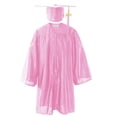 thumbnail image 1 of Odeerbi 3-12 Años Niños Niñas Vestido de Graduación Y Gorra de Color Sólido Brillante Vestido de Manga Larga de 2 Piezas Para La Ceremonia de Graduación, 1 of 2