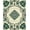 Green, Pattern 8, variant on ODIKA 4' x 6' Machine Washable Non-Slip Area Rug, Middle Eastern Medallion High Traffic Rug, Black, 407508