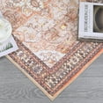 thumbnail image 4 of Yesfashion Carpets Area Rugs Washable 8'*10' Vintage Persian Rug Machine Boho Area Rugs Stain-Resistant Non-Shedding Rug for Dining Room Home Office,Orange Brown tone 8*10ft, 4 of 7