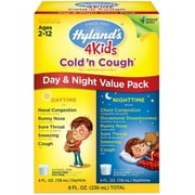 Hyland's 4 Kids Cold'n Cough Day & Night Value Pack 4 oz, 2 ea (Pack of 4)