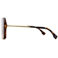 thumbnail image 2 of FEISEDY Lunettes de Soleil Classiques une Pièce Sans Monture Design Rétro Élégant pour Femmes Hommes B2574, 2 of 6
