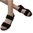 thumbnail image 4 of CHGBMOK Sandals Womens Elastic Roman Style Spring and Summer New Flat Sandals Sizes 36-43, 4 of 7