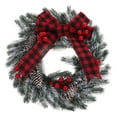 thumbnail image 4 of OUNONA Christmas Bow Wreath for Front Door, Festive Holiday Decorative Hanging, Seasonal Xmas Door Decor, 4 of 8