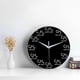 thumbnail image 4 of Reloj de pared redondo de 30 cm, sin tictac, con fórmula matemática, de cuarzo, para niños. Carbón, 4 of 9