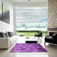 thumbnail image 6 of Ahgly Company Indoor Rectangle Patterned Dark Orchid Purple Area Rugs, 4' x 6', 6 of 6