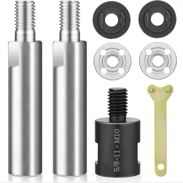 Poste de Extensión para Amoladora Angular, Poste Adaptador para Pulidora con Rosca M10, Extensión para Amoladora/Pulidora Angular Tipo 100