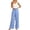 a-Blue17537, variant on Womens Elastic Waist Drawstring Wide Leg Lightweight Crinkled Pants With Side Pockets Casual Loose Fit Trousers For Summer Beach Days Casual Pants