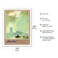 thumbnail image 2 of London - River Thames - SAS Scandinavian Airlines System - Vintage Airline Travel Poster by Otto Nielsen c.1960s - Fine Art Matte Paper Print (Unframed) 24x32in, 2 of 4