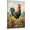 Frame-style, variant on Vibrant Rooster Sunflower Wall Art Rustic Farmhouse Kitchen Floral Poster