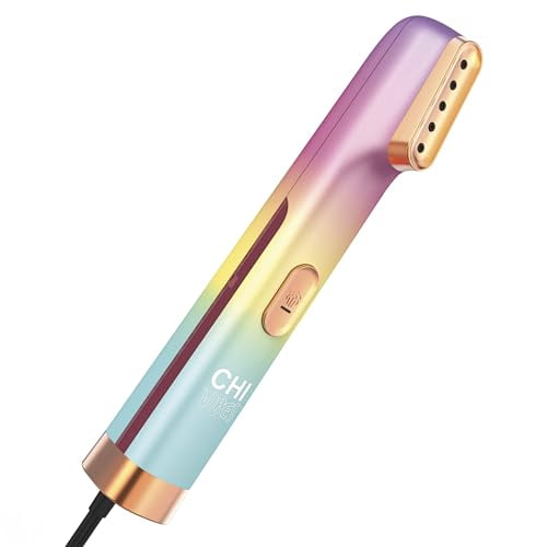 Vaporizador de ropa portátil CHI VIBES para ropa, telas y cortinas, 5 minutos de vapor continuo, antiarrugas portátil para el hogar y viajes, esencial para vacaciones, depósito de agua de 80 ml, rosa
