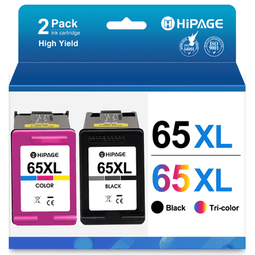 65XL Ink Cartridge Compatible for HP 65 Ink Cartridge for HP Printer Ink 65 Black and Color for DeskJet 3755 3700 3772 Envy 5055 Ink