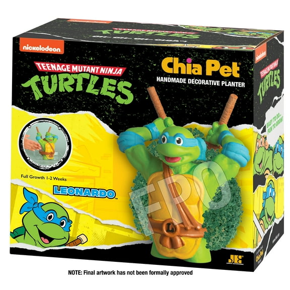 Teenage Mutant Ninja Turtles Leonardo Chia Pet Handmade Decorative Planter by JEI