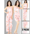thumbnail image 2 of SET DE PIJAMA DE 3 PIEZAS PANTALON, SHORT Y BLUSA PARA MUJER DISEÑO UNICO, 2 of 5