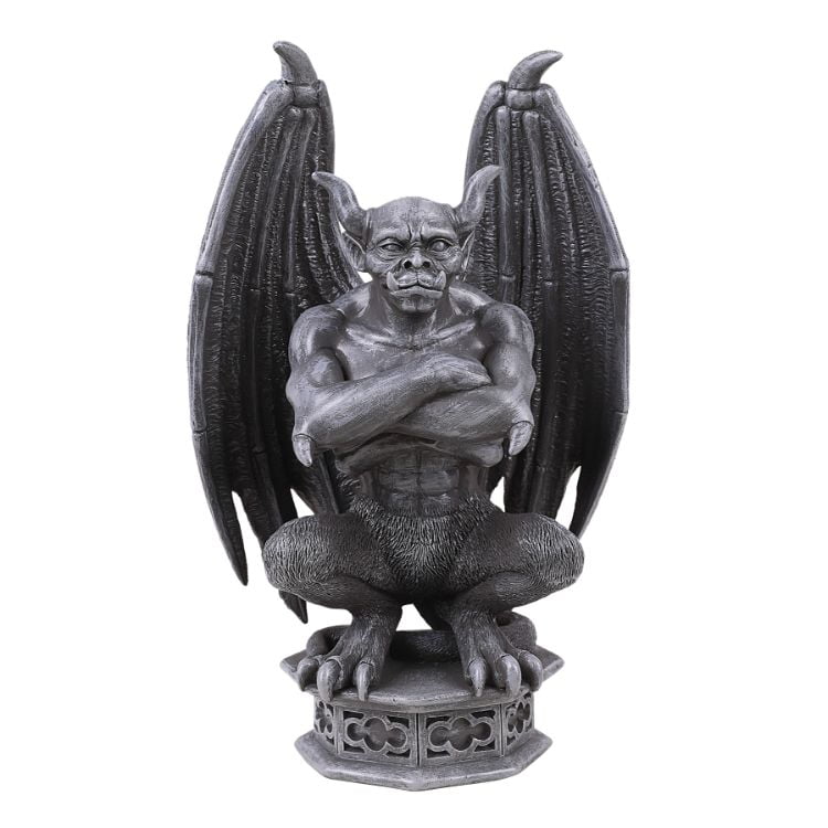Evil Winged Devil Gargoyle Statue Sculpture Garden Decor Angel Statues Ornament 