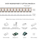 thumbnail image 4 of BTF-LIGHTING WS2812B Tira de luces LED 1m 5m 30LEDs/m 60LEDs/m IP30 IP65 IP67 5050SMD Direccionable individualmente PCB blanco negro flexible Tira de píxeles LED a todo color Dream Color DC5V, 4 of 5