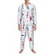 thumbnail image 3 of Balery Nautical Lighthouse Sailboat Pijama para Hombre de Dos Piezas con Manga Larga, Conjunto de Dormir y Descanso Suave con Bolsillos-Large, 3 of 7