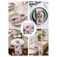 thumbnail image 4 of Cloth Napkins Set of 4 - 20x20 Inches, Pink Blue Spring Floral Washable Reusable Table Napkins, Vintage Summer Botanical Rustic Soft & Absortbent Dining Napkin for Party Wedding Hotel Restaurant, 4 of 8