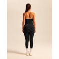 thumbnail image 2 of PISONIC Women 2 Piece Workout Sets V Neck Halter Tank Matching Twist Waist Leggings Yoga Pilates Outfits, 2 of 6
