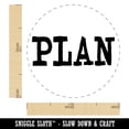 thumbnail image 2 of Plan Fun Text Self-Inking Rubber Stamp Ink Stamper - Green Ink - Medium 1 Inch, 2 of 7