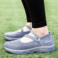 thumbnail image 5 of NOKIO Womens Comfort Elastic Sock Slip On Walking Lightweight Non-Slip Fall Shoes Ladies Fashion Colorblock Mesh Breathable Non Slip Soft Sole Casual Sneakers, 5 of 8