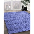 thumbnail image 2 of Ahgly Company Indoor Round Patterned Sky Blue Dress Blue Area Rugs, 7' Round, 2 of 6