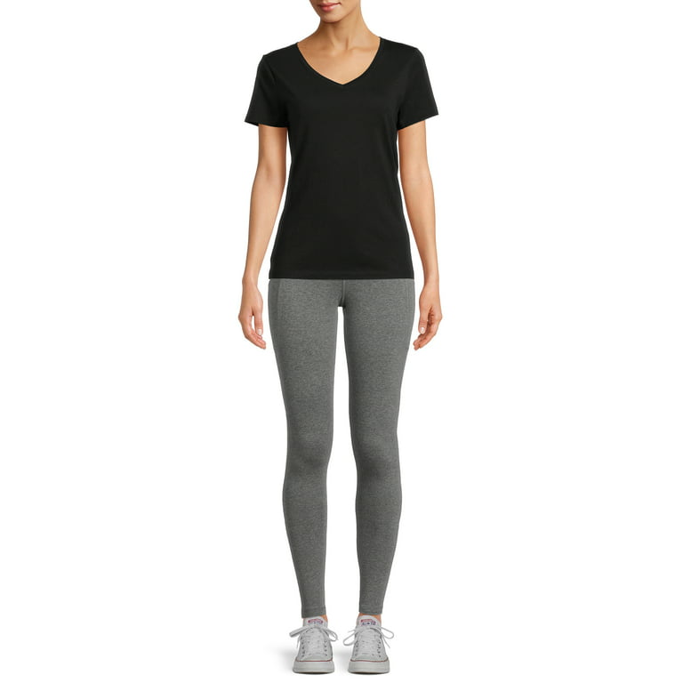 Jockey Essentials Women's Cotton-Blend Ankle Leggings with Side