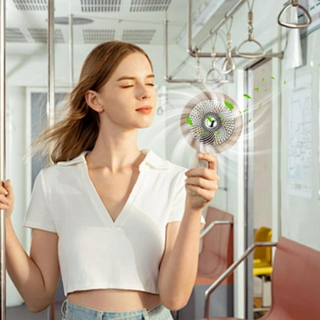 

Mini Portable Fan Silent Powerful Handheld Fan Cute Design 3 Speed Small Desk Fan With Base Lightweight USB Rechargeable Fan，Gift for Family Home Summer Flash Deals