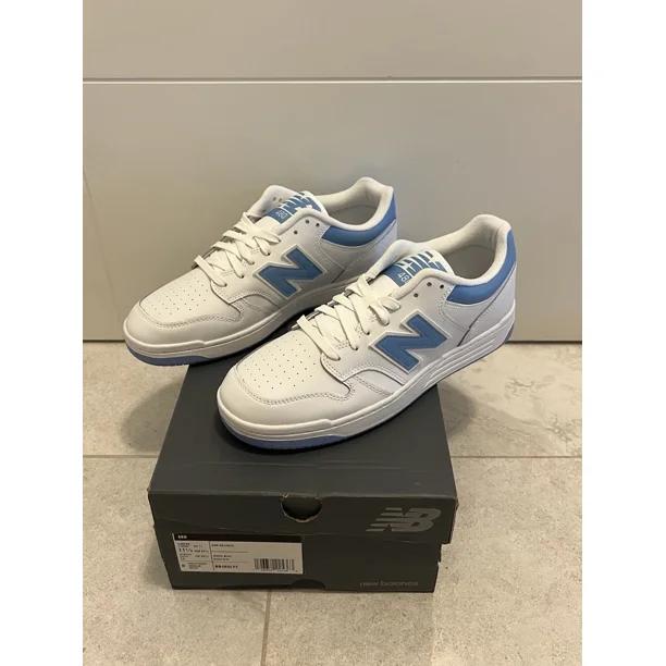 Men's New Balance White/Team Carolina UNC Shoes - Size 11.5 - BB480 BB480LTC