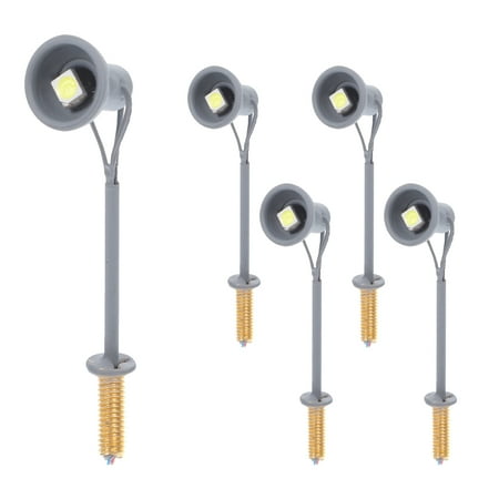 

5pcs Mini Reflector Lamp Sand Table Landscape Layout Luminous Signal Lamp Prop