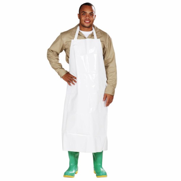 Ansell 35'' X 45'' White Endurosaf 8 mil Enduro 2000 Protection Apron