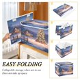 thumbnail image 4 of Storage Box With Lid 16.5x12.6x11.8In Foldable Stacked Household Storage Box Beautiful Christmas Night, 4 of 7
