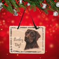 thumbnail image 3 of This Little Piggy 3.50In Chocolate Labrador Retriever Plaque, Wood, Lucky Dog Ornament Gp31c, 3 of 3